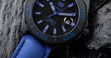 Tag Heuer Aquaracer Calibre 5 Automatic Titanium Blue Dial Blue Nylon Strap Watch for Gents - WAY208B.FC6382