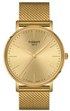 Tissot Everytime Gent Gold Dial Gold Mesh Bracelet Watch for Men - T143.410.33.021.00