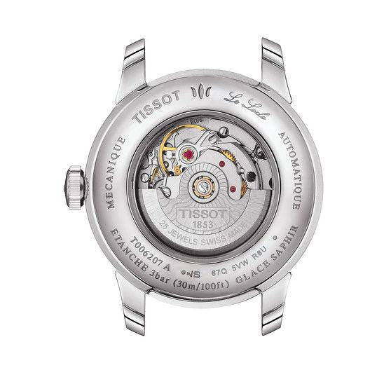 Tissot Le Locle Automatic Diamonds Mother of Pearl Dial Silver Steel Strap Watch For Women - T006.207.11.116.00