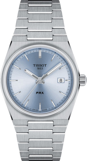 Tissot PRX Light Blue Dial Silver Steel Strap Watch For Women - T137.210.11.351.00