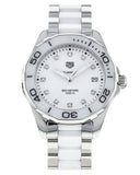 Tag Heuer Aquaracer Diamonds White Dial Two Tone Steel Strap Watch for Women - WAY131D.BA0914
