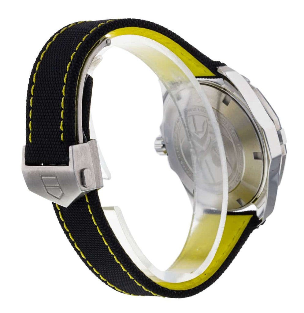 Tag Heuer Aquaracer Jeremy Lin Special Edition Grey Dial Black Nylon Strap Watch for Men - WAY211F.FC6362