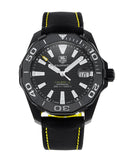 Tag Heuer Aquaracer Calibre 5 Automatic Black Dial Black Nylon Strap Watch for Men - WAY218A.FC6362