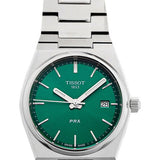 Tissot PRX Green Dial Silver Steel Strap Watch for Women - T137.210.11.081.00