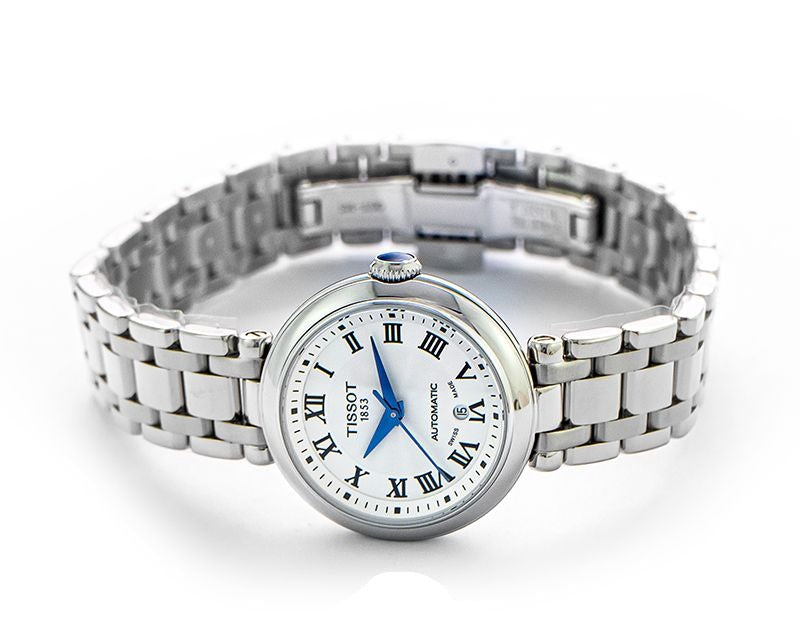Tissot Bellissima Automatic Silver Dial Silver Steel Strap Watch For Women - T126.207.11.013.00