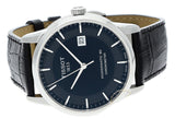 Tissot T Classic Luxury Powermatic 80 Black Dial Black Leather Strap Watch For Men - T086.408.16.051.00