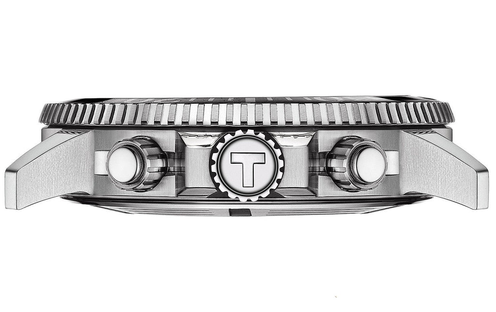 Tissot Seastar 1000 Chronograph Black Dial Silver Steel Strap Watch For Men - T120.417.11.051.00