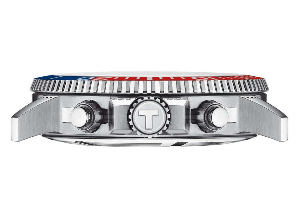 Tissot Seastar 1000 Chronograph Blue Dial Silver Steel Strap Watch For Men - T120.417.11.041.03