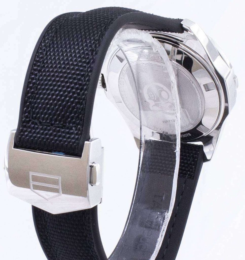 Tag Heuer Aquaracer Quartz Mother of Pearl Black Dial Black NATO Strap Watch for Women - WAY131M.FT6092