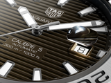 Tag Heuer Aquaracer Calibre 5 Automatic Sunray Brown Dial Silver Steel Strap Watch for Men - WAY2018.BA0927