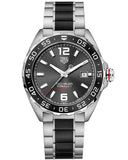 Tag Heuer Formula 1 Calibre 5 Anthracite Dial Two Tone Steel Strap Watch for Men - WAZ2011.BA0843