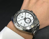 Tag Heuer Formula 1 Calibre 6 Automatic White Dial Silver Steel Strap Watch for Men - WAZ2013.BA0842