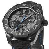 Tag Heuer Aquaracer Calibre 5 Black Nylon Strap Carbon Dial Watch for Men -  WBD218C.FC6447