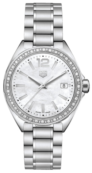 Tag Heuer Formula 1 Quartz Diamonds Mother of Pearl Dial Silver Steel Strap Watch for Women - WBJ131A.BA0666