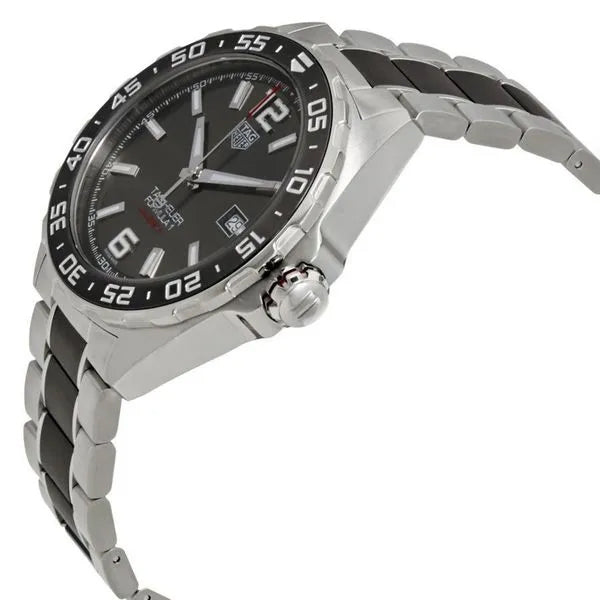 Tag Heuer Formula 1 Calibre 5 Anthracite Dial Two Tone Steel Strap Watch for Men - WAZ2011.BA0843