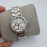 Marc Jacobs Classic White Dial Silver Steel Strap Watch for Women - MJ3591