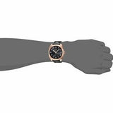 Gucci GG2570 Quartz Black Dial Black Leather Strap Watch For Men - YA142309
