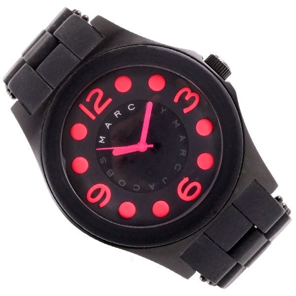 Marc Jacobs Pelly Black Dial Black Silicone Strap Watch for Women - MBM2529