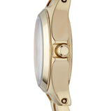 Marc Jacobs Henry Dinky Gold Dial Gold Steel Strap Watch for Women - MBM3199