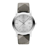 Burberry The City Silver Dial Multicolored Leather Strap Watch for Women - BU1873