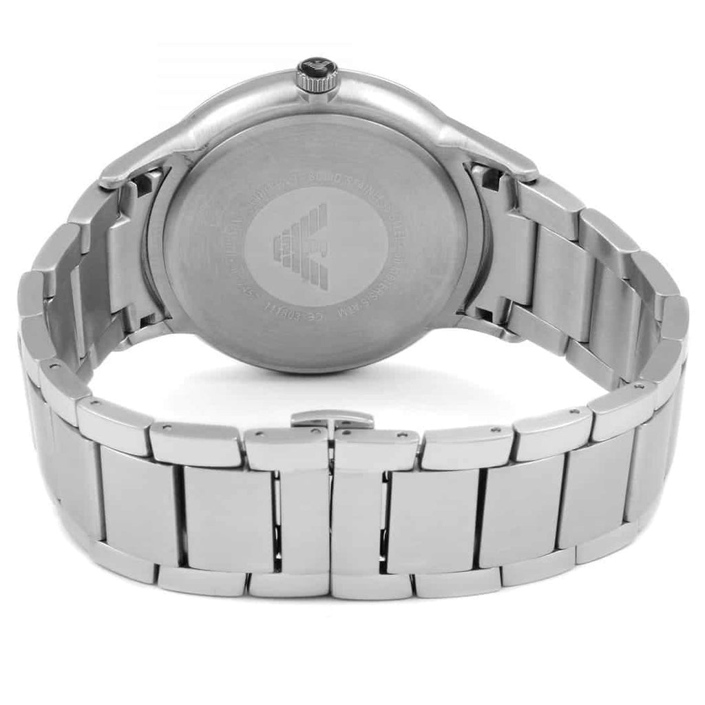 Emporio Armani Renato Blue Dial Silver Steel Strap Watch For Men - AR2477