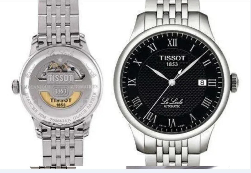 Tissot T Classic Le Locle Powermatic 80 Black Dial Silver Steel Strap Watch For Women - T41.1.483.53