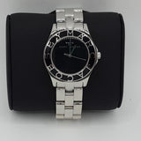 Marc Jacobs Blade Black Dial Silver Steel Strap Watch for Women - MBM3058