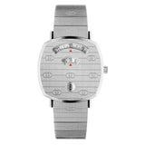 Gucci Grip Quartz Silver Dial Silver Steel Strap Watch For Women - YA157410