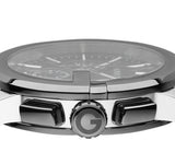Gucci G Chrono Black Dial Black Leather Strap Watch For Men - YA101205
