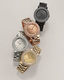 Marc Jacobs Marci Crystals Rose Gold Dial Rose Gold Steel Strap Watch for Women - MBM3192