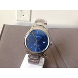 Burberry The Classic Blue Dial Silver Steel Strap Watch for Men - BU10007