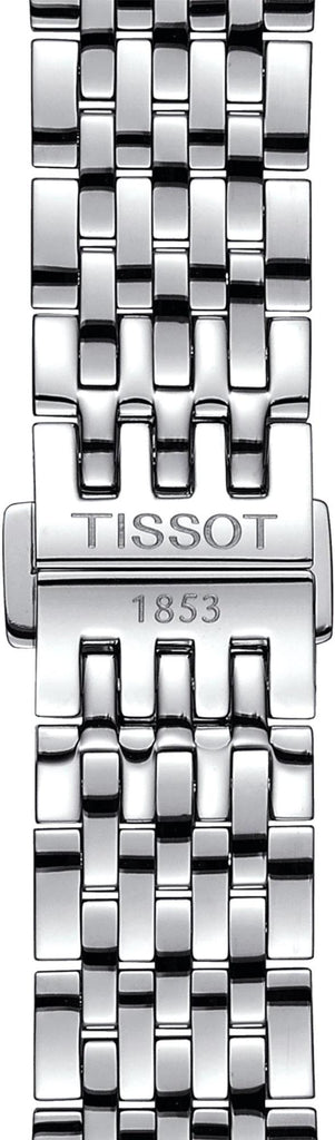 Tissot T Classic Le Locle Automatic White Dial Silver Steel Strap Watch For Men - T41.1.483.33