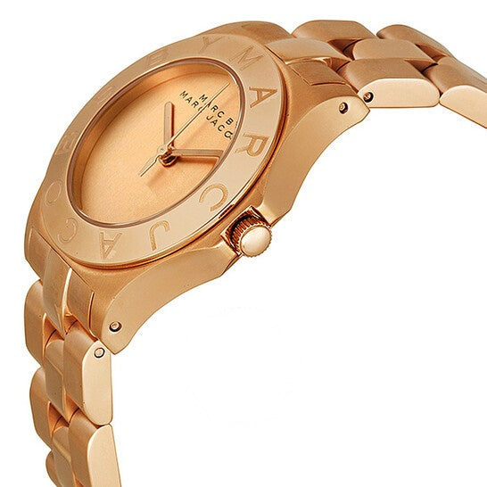 Marc Jacobs Blade Rose Gold Dial Rose Gold Steel Strap Watch for Women - MBM3127