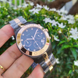 Marc Jacobs Blade Chronograph Grey Dial Two Tone Steel Strap Watch for Women - MBM8583