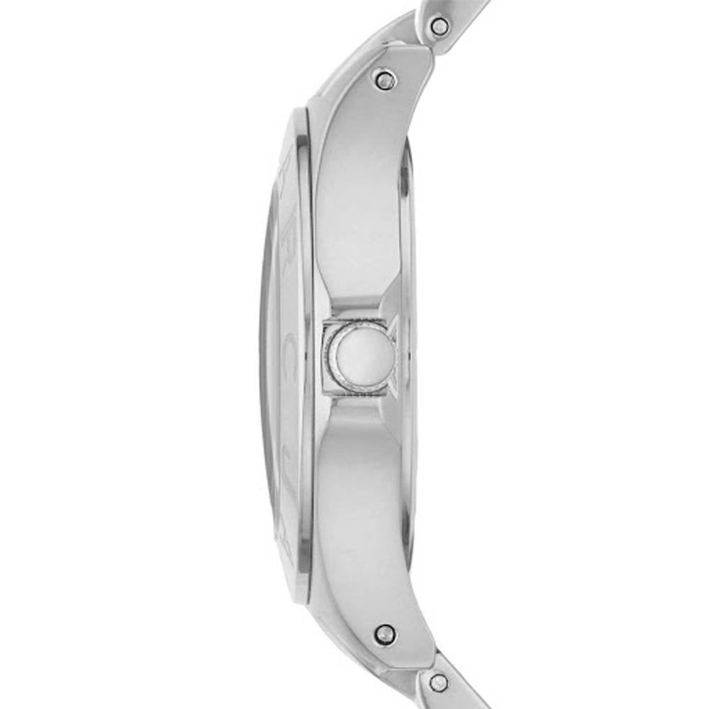 Marc Jacobs Blade Chronograph Silver Dial Silver Steel Strap Watch for Women - MBM3125