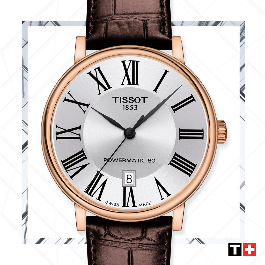 Tissot Carson Premium Lady Silver Dial Brown Leather Strap Watch For Women - T122.210.36.033.00