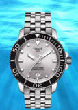 Tissot Seastar 1000 Powermatic 80 Silver Dial Silver Steel Strap Watch For Men - T120.407.11.031.00