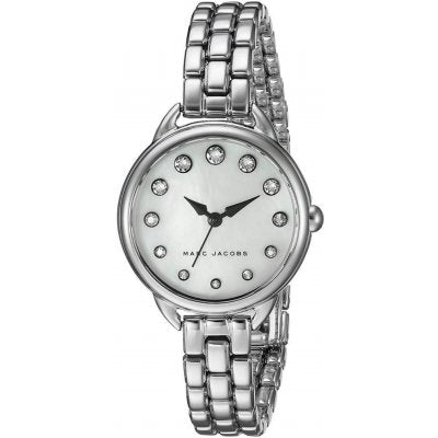 Marc Jacobs Betty Mother of Pearl White Dial Silver Steel Strap Watch for Women - MJ3510