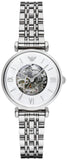 Emporio Armani Meccanico Mother of Pearl Dial Silver Steel Strap Watch For Women - AR1991