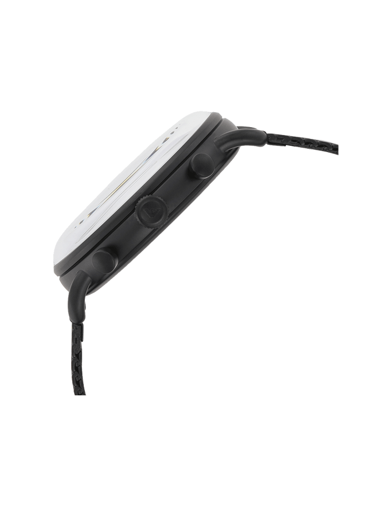 Emporio Armani Aviator Chronograph Blue Dial Black Mesh Bracelet Watch For Men - AR11201