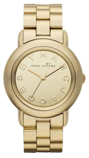 Marc Jacobs Marci Gold Dial Gold Steel Strap Watch for Women - MBM3098