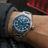 Tag Heuer Autavia Automatic Blue Dial Silver Steel Strap Watch for Men - WBE5116.EB0173