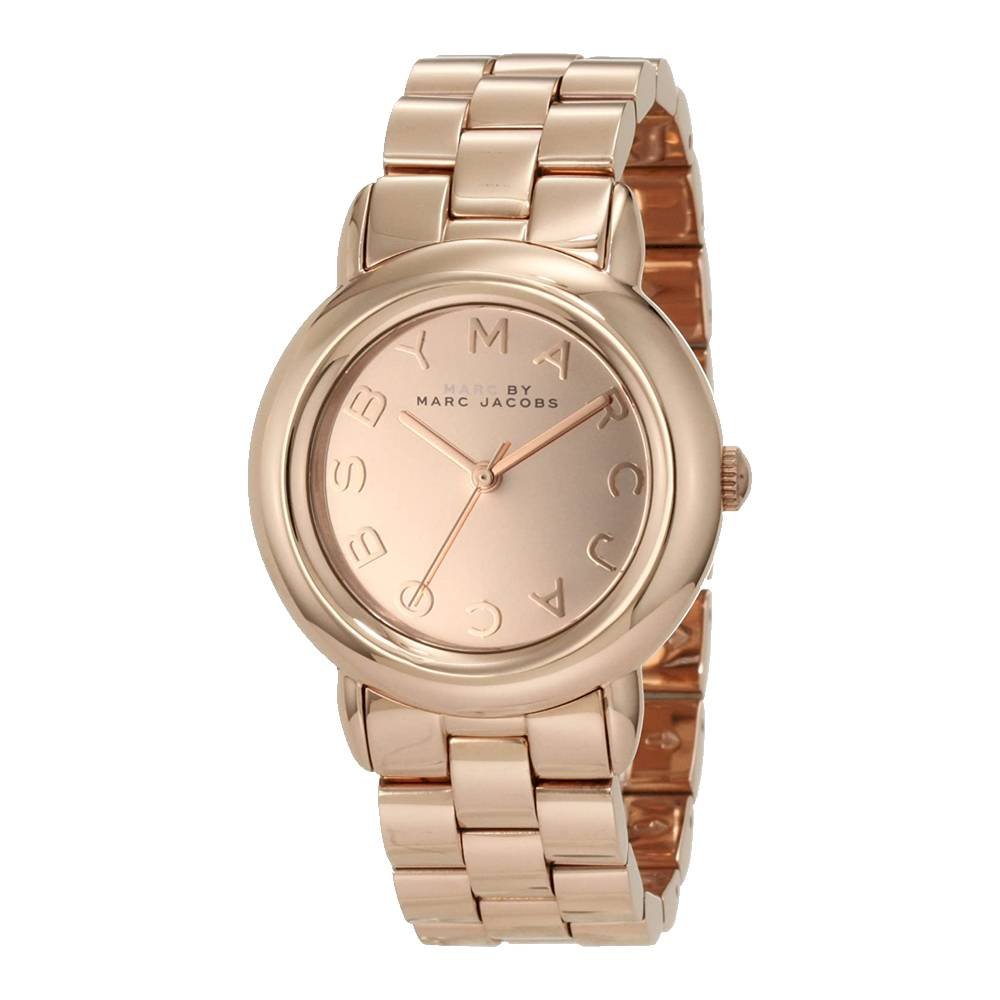Marc Jacobs Marci Rose Gold Dial Rose Gold Steel Strap Watch for Women - MBM3099