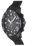 Tissot Seastar 1000 Chronograph Black Dial Black Rubber Strap Watch For Men - T120.417.37.051.02