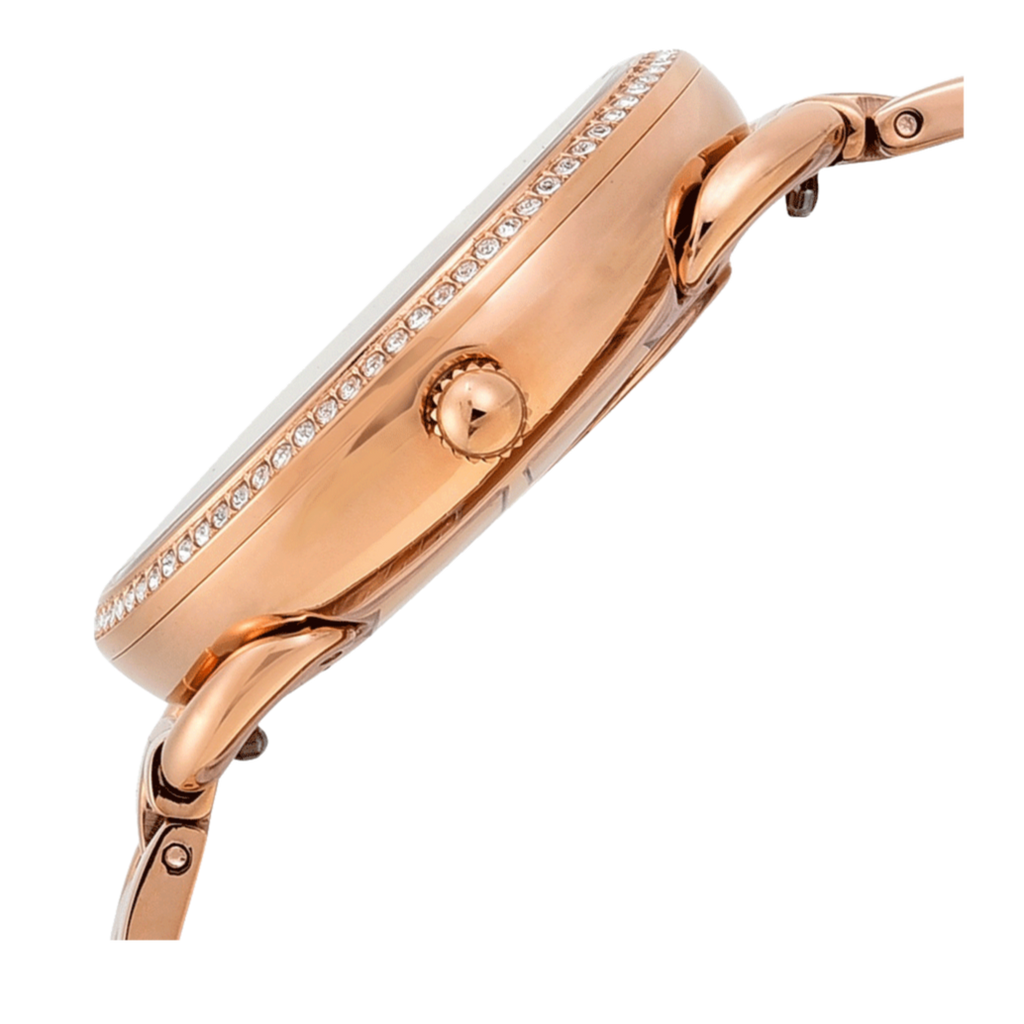 Fossil Tailor Rose Gold Dial Rose Gold Steel Strap Watch for Women - ES4264