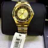 Marc Jacobs Henry Gold Dial Gold Steel Strap Watch for Women - MBM3292