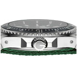Gucci Dive Black Dial Two Tone NATO Strap Watch For Men - YA136206