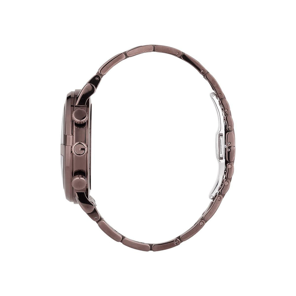 Gucci G Chrono Brown Dial Brown Steel Strap Watch For Men - YA101341