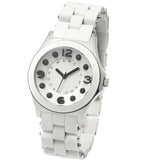 Marc Jacobs Pelly White Dial White Silicone Strap Watch for Women - MBM2503