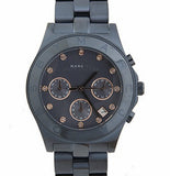 Marc Jacobs Blade Chronograph Blue Dial Blue Steel Strap Watch for Women - MBM8581